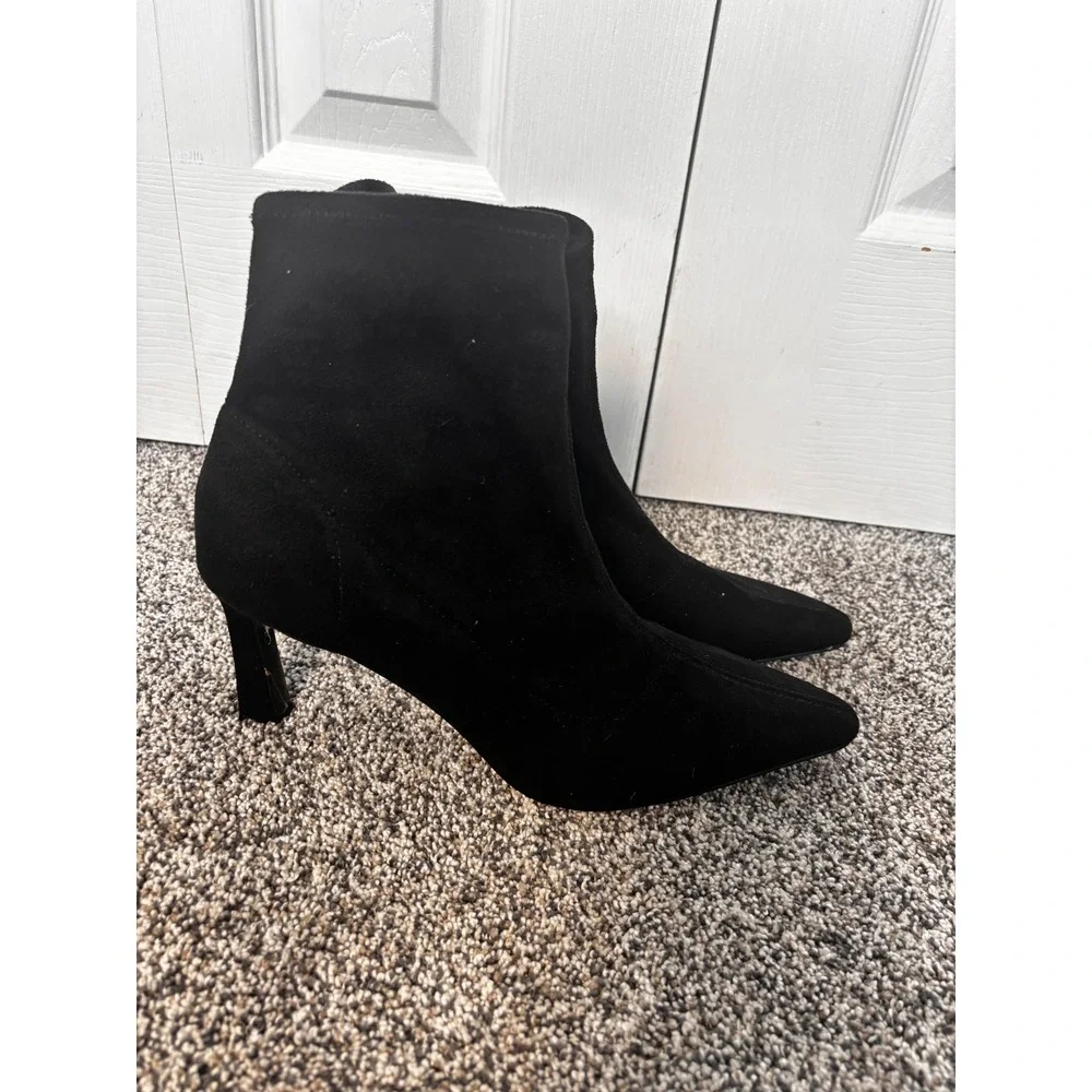 Charles by Charles David Women's Pointed Toe Heeled Sock Bootie Ankle Boots NWOB